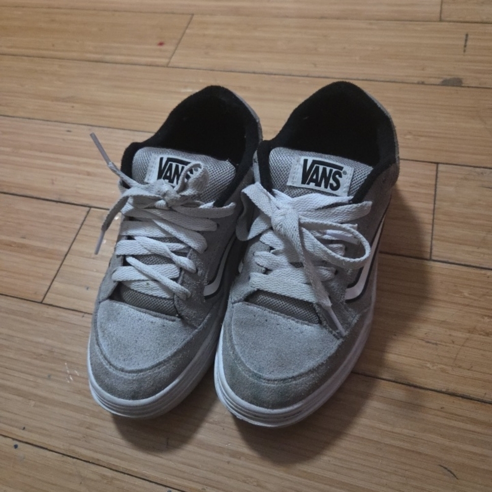 Vans Gray Suede Low-Top Sneakers